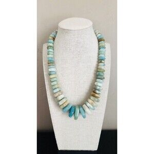JAY KING Amazonite Graduated Bead Necklace with Sterling Silver